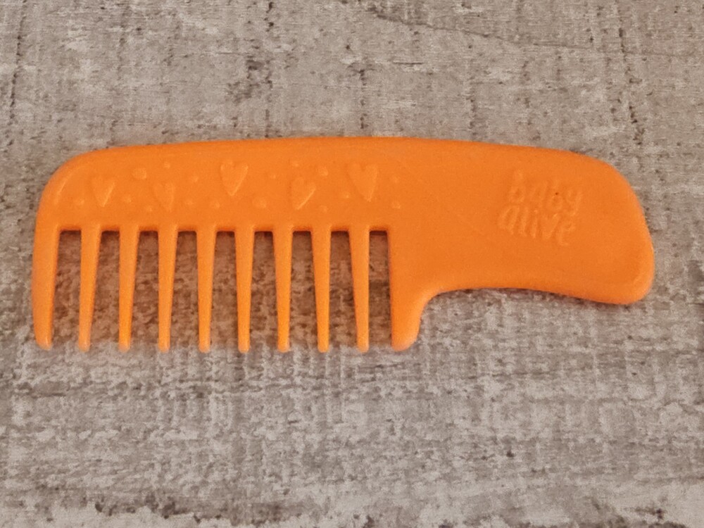 Hasbro Baby Alive Accessory Orange Comb With Hearts 95a